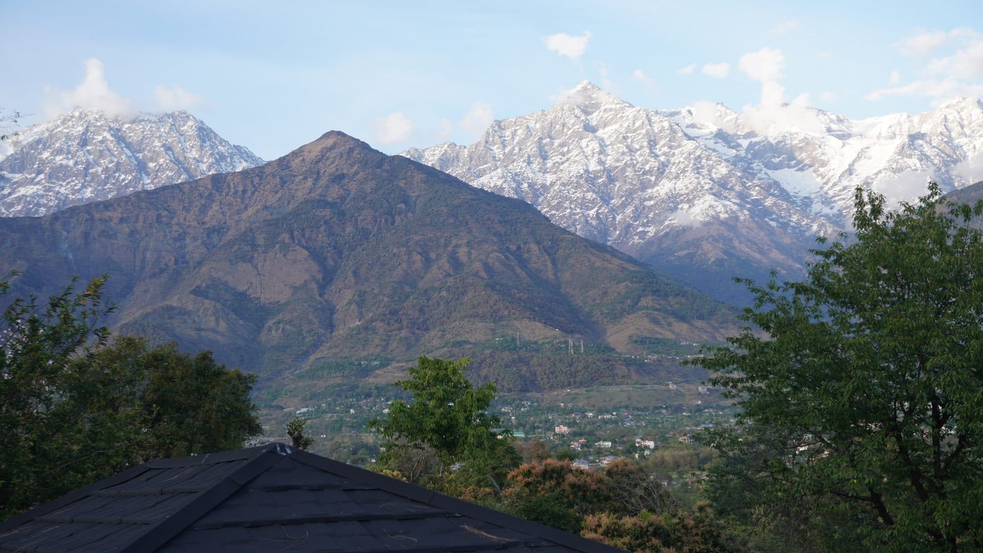 Mountain view in Dharamshala Himalayas